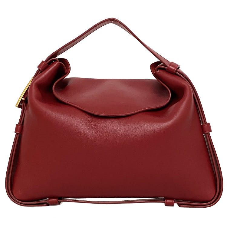 Bottega Veneta Handbag Cradle Bordeaux Gold 680058 Unused Good condition