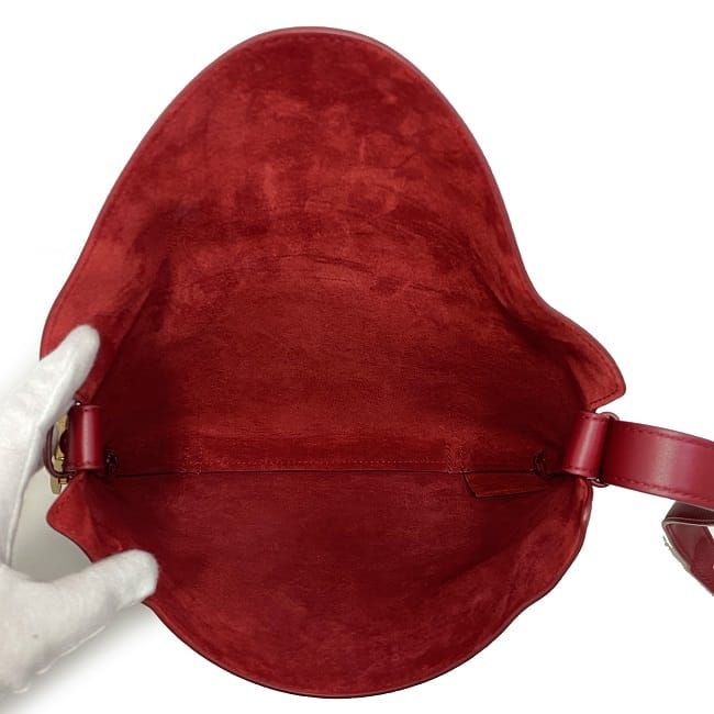 Bottega Veneta Handbag Cradle Bordeaux Gold 680058 Unused Good condition