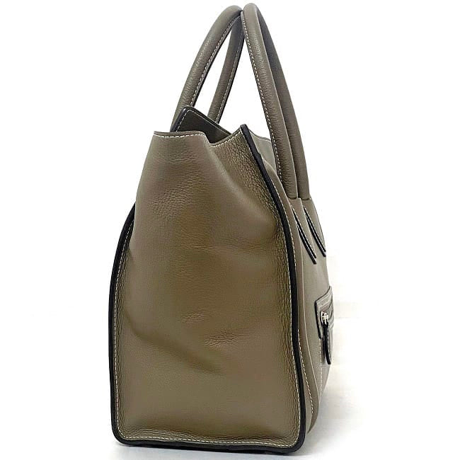 [Free Shipping] Celine Tote Bag Luggage Mini Shopper Beige Gray 165213