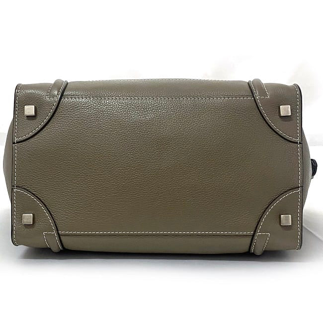 [Free Shipping] Celine Tote Bag Luggage Mini Shopper Beige Gray 165213