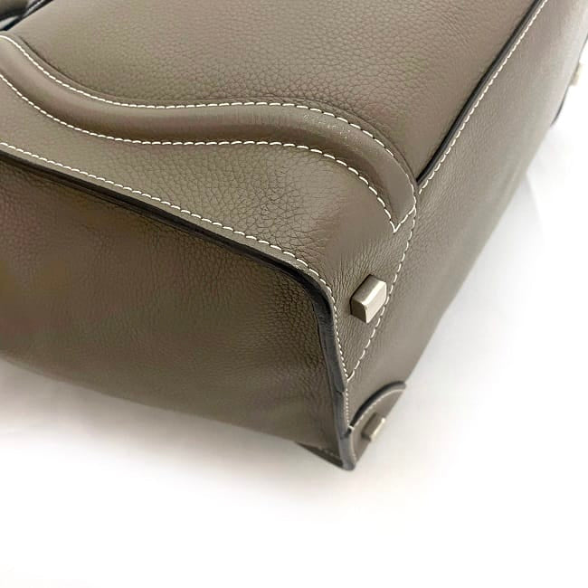 [Free Shipping] Celine Tote Bag Luggage Mini Shopper Beige Gray 165213