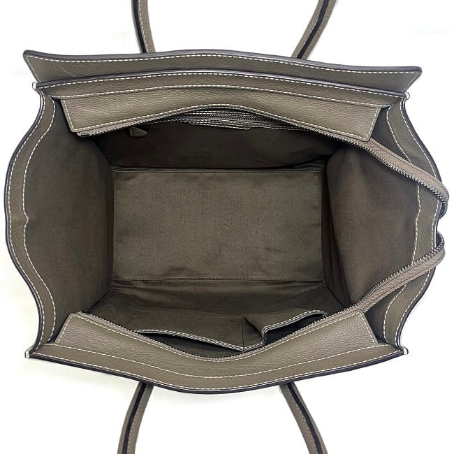 [Free Shipping] Celine Tote Bag Luggage Mini Shopper Beige Gray 165213