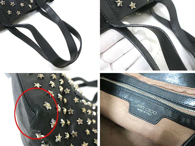 JIMMY CHOO Jimmy Choo Bag Tote Bag Women's Star Studs Leather
