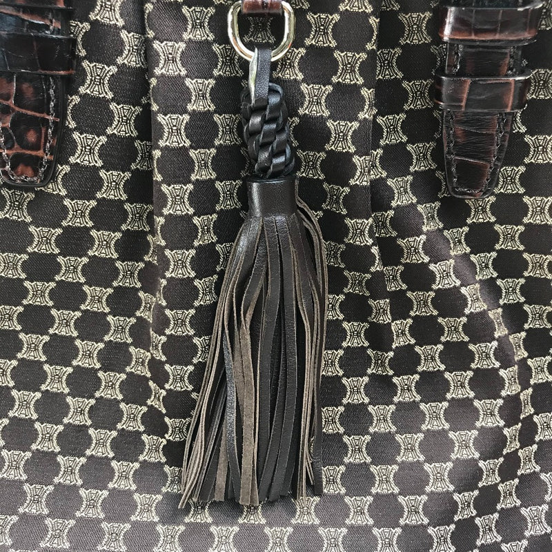 CELINE Logo Macadam Coat Bag Tote Bag Tassel Shoulder Bag Leather/Canvas