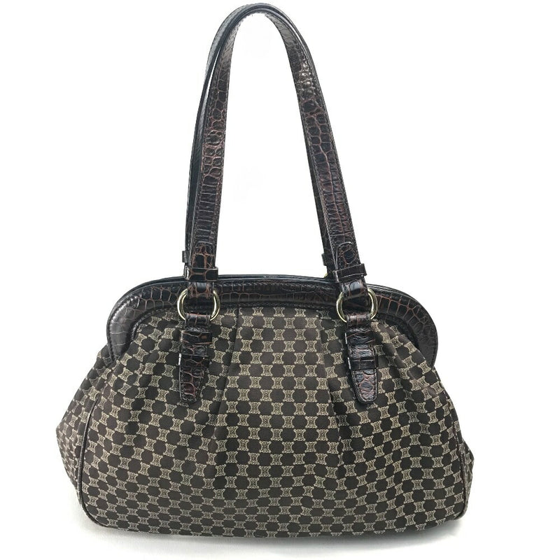 CELINE Logo Macadam Coat Bag Tote Bag Tassel Shoulder Bag Leather/Canvas