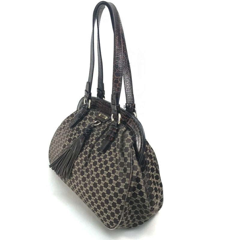 CELINE Logo Macadam Coat Bag Tote Bag Tassel Shoulder Bag Leather/Canvas