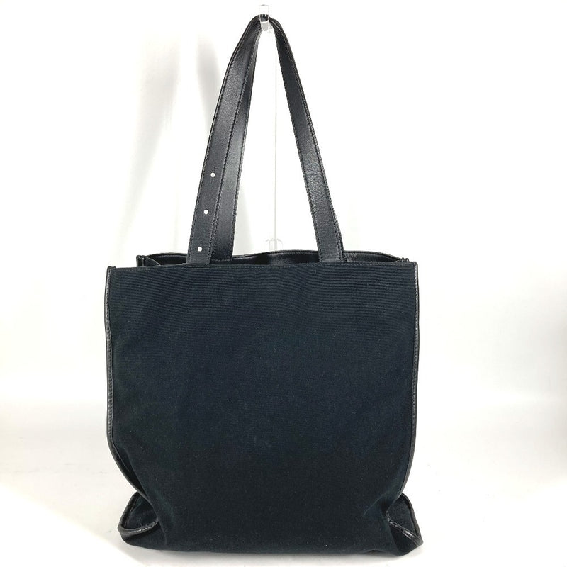 FENDI 7VA435 Logo FF Bag Vertical Shoulder Bag Shoulder Tote Bag Black Unisex
