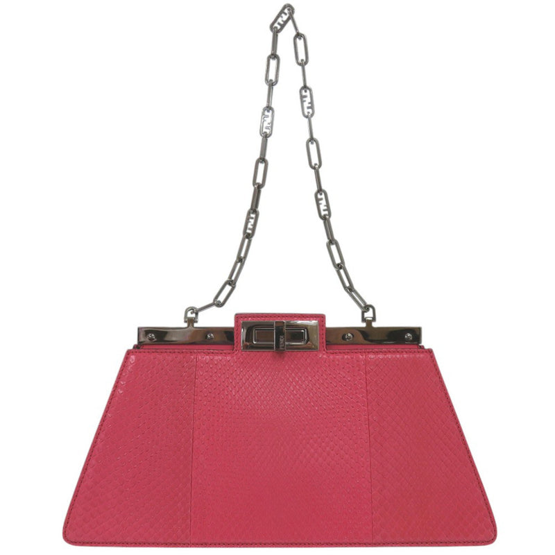Beautiful condition FENDI Peekaboo cut medium chain shoulder bag 8BN340 Pink