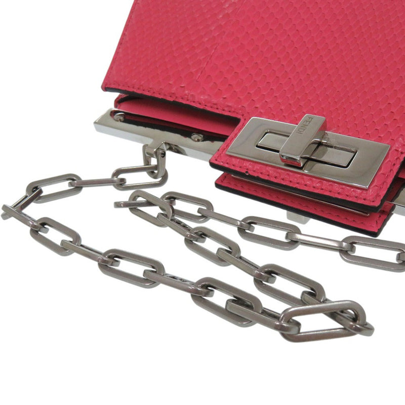 Beautiful condition FENDI Peekaboo cut medium chain shoulder bag 8BN340 Pink