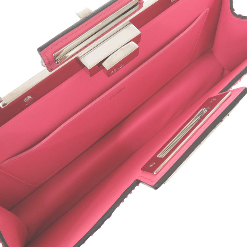 Beautiful condition FENDI Peekaboo cut medium chain shoulder bag 8BN340 Pink