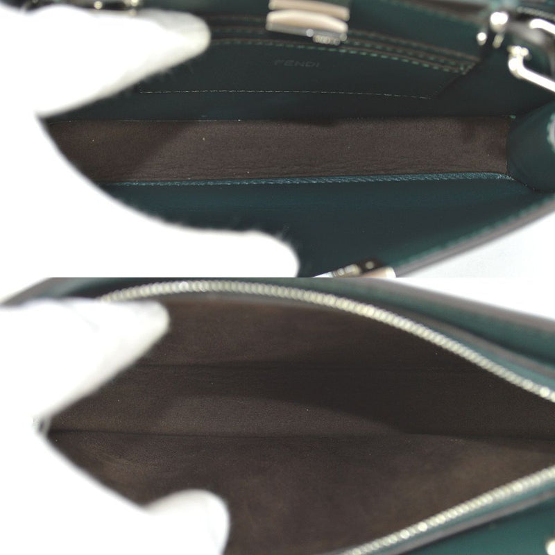 FENDI Super Beautiful Peekaboo ISeeU X-Cross 2way Mini Shoulder Bag F Embossed