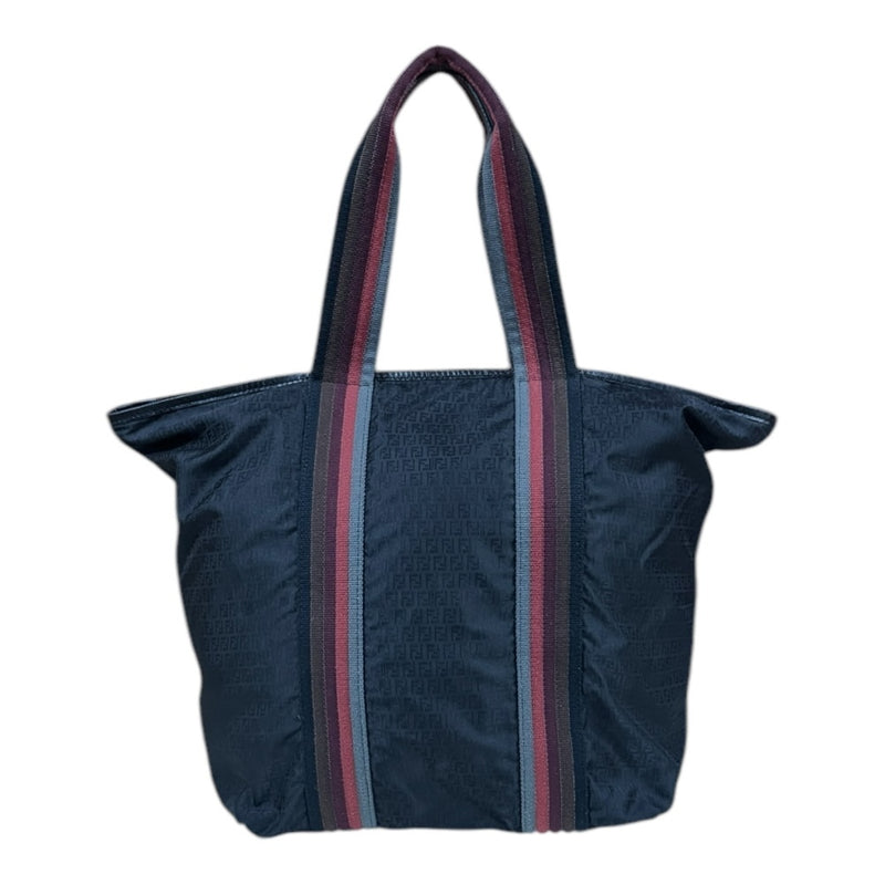 FENDI Zucchino Tote Bag Nylon 7VA240 Black Unisex FENDI