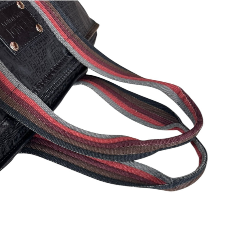 FENDI Zucchino Tote Bag Nylon 7VA240 Black Unisex FENDI