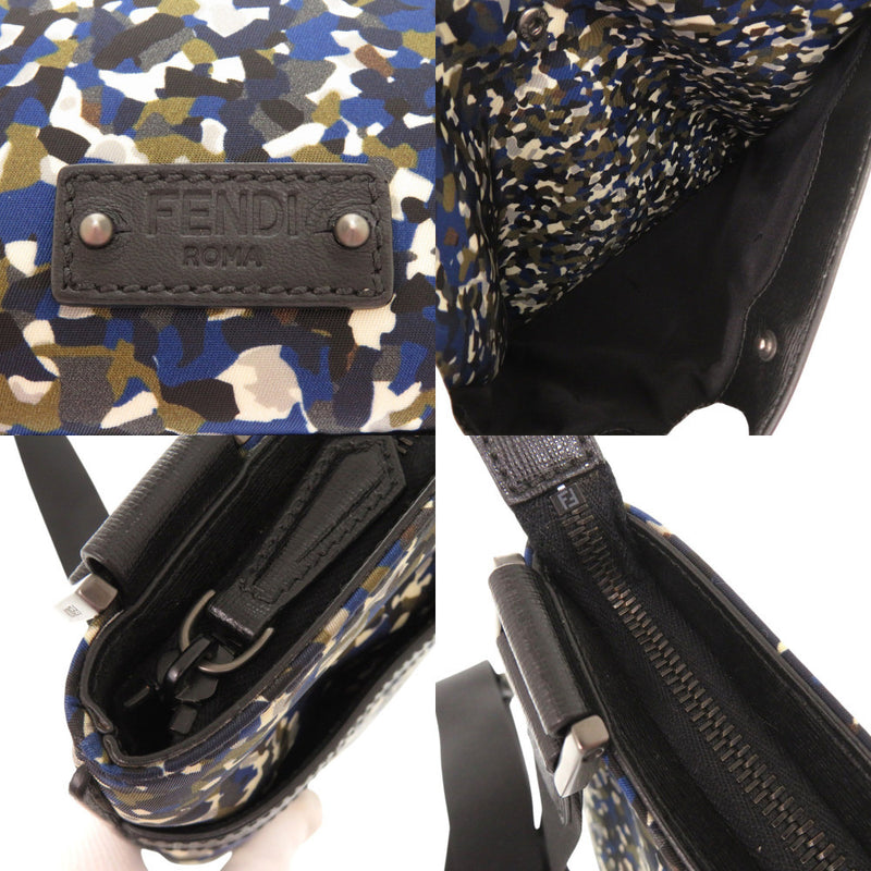 Like new FENDI 7VA369-6DZ Nylon Leather Multicolor Shoulder Bag 0487 FENDI