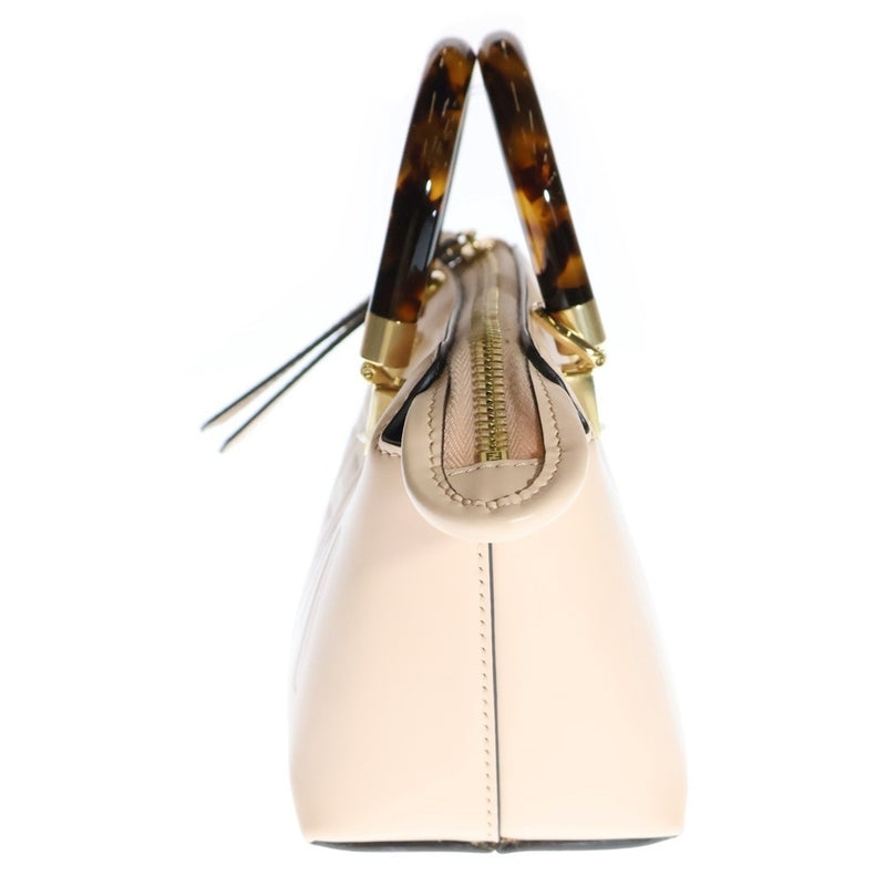 FENDI By the Way Mini 2WAY Leather Logo Handbag Shoulder Bag Pink Women's