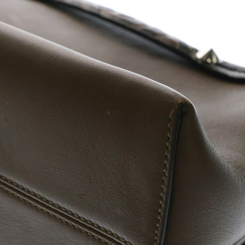FENDI By the Way Studs Shoulder Bag Brown 8BL 146 A6CO