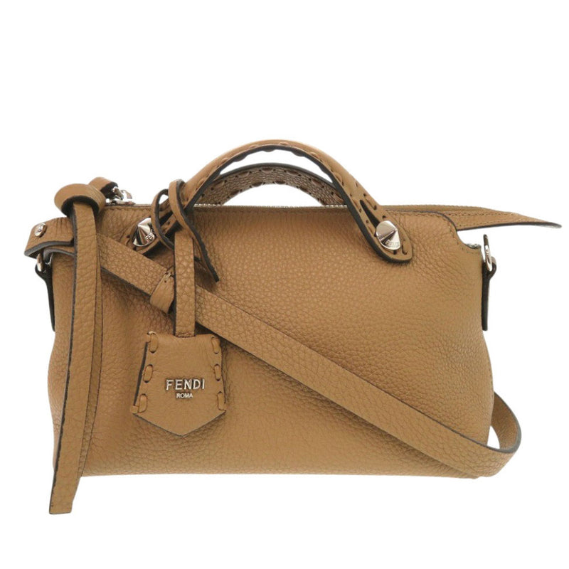 Like new FENDI By the Way Celeria Mini 8BS098 ASU2 F0EMR Leather Brown 2way