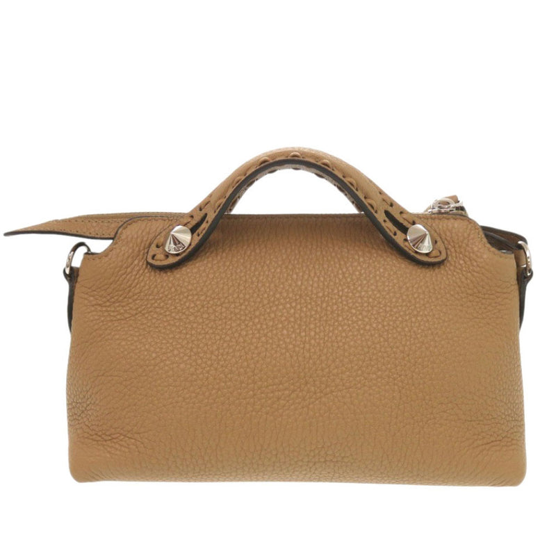 Like new FENDI By the Way Celeria Mini 8BS098 ASU2 F0EMR Leather Brown 2way