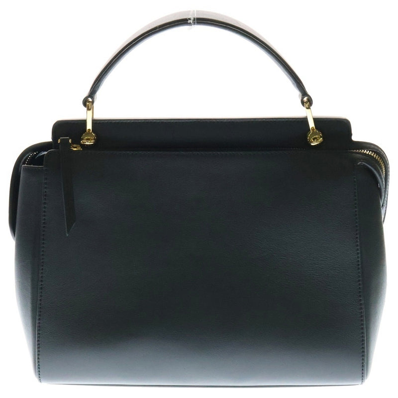 FENDI.com Studded Leather 2WAY Hand Shoulder Bag Gold Hardware Black 8BN293
