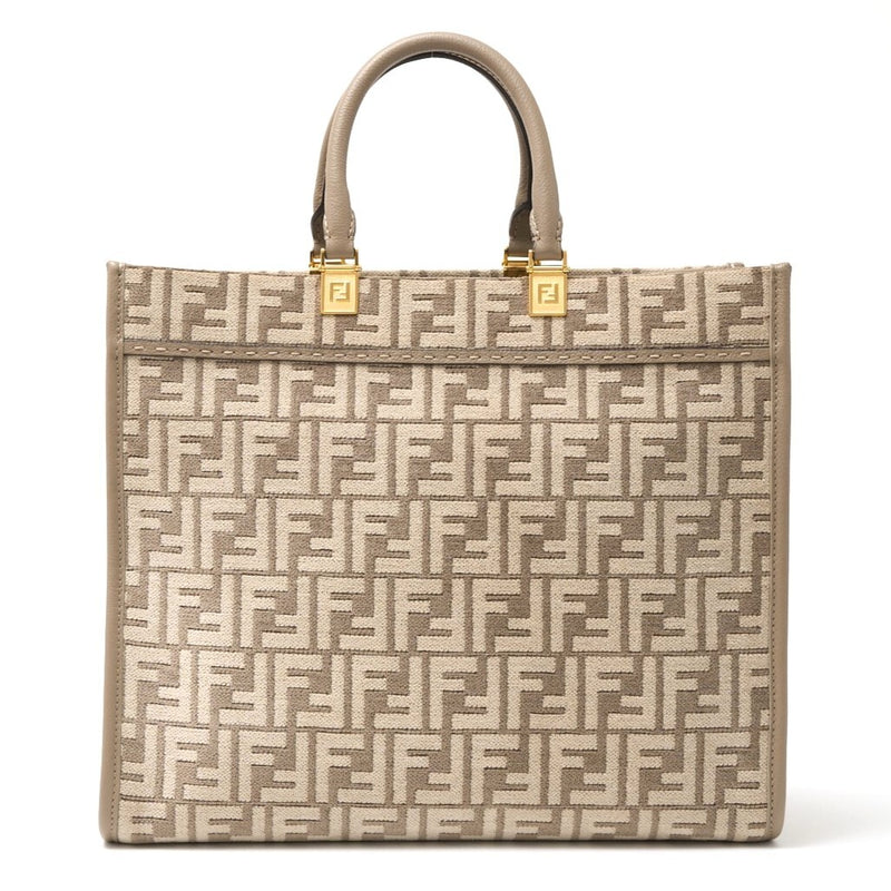 FENDI FENDI Sunshine Medium 8BH386AQF4F0E65 2WAY Tote Shoulder Bag Leather x