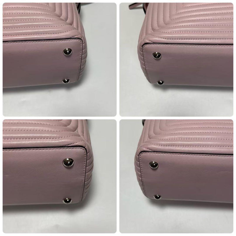 d36 [Extremely beautiful] FENDI leather leather.com chain shoulder bag handbag