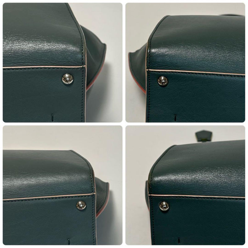 r97 [Good condition] FENDI leather Trois Jour 2-way shoulder bag handbag tote