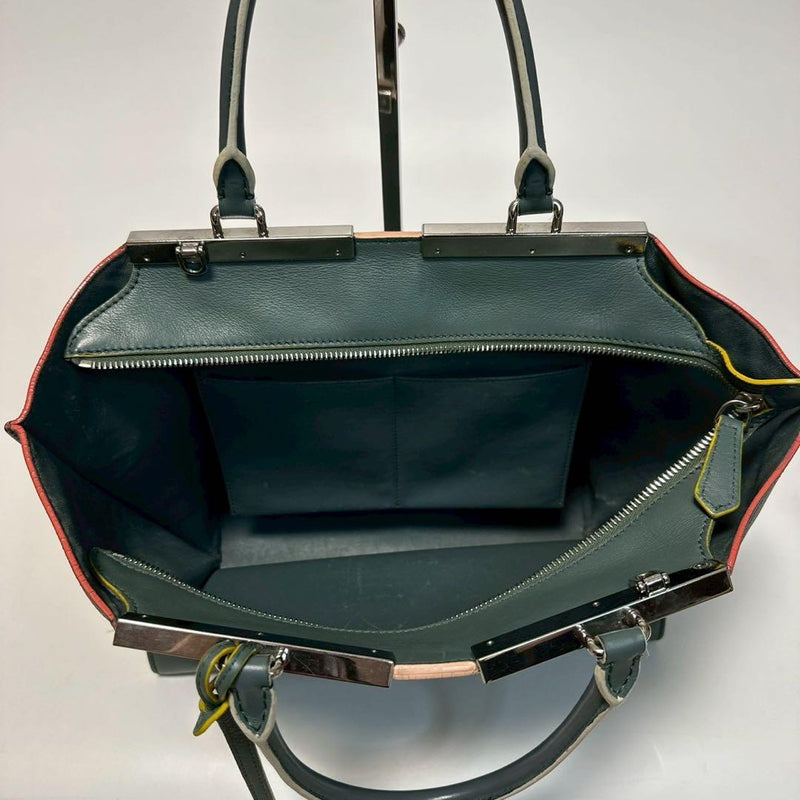 r97 [Good condition] FENDI leather Trois Jour 2-way shoulder bag handbag tote