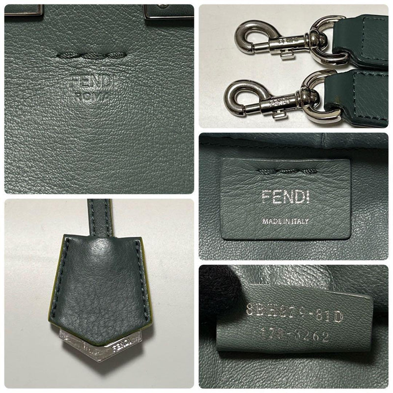 r97 [Good condition] FENDI leather Trois Jour 2-way shoulder bag handbag tote