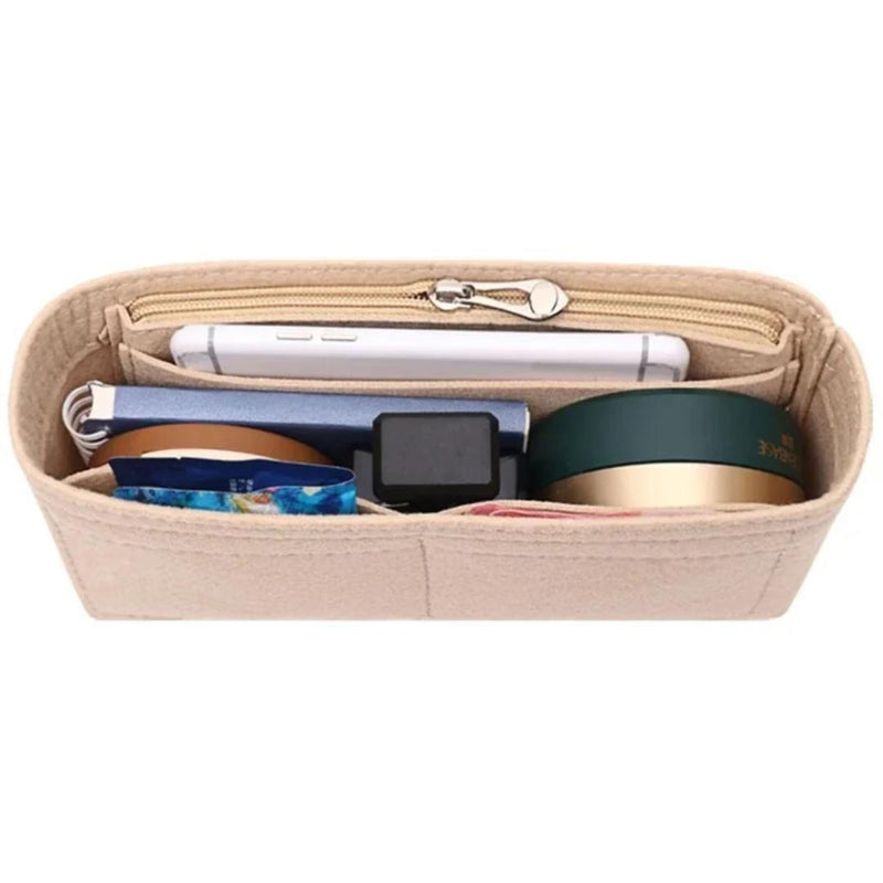 Bag-in-Bag FENDI Bagget Organizer Inner Bag Brown S2
