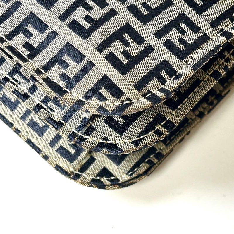 FENDI Zucchino Canvas Mamma Bucket Navy