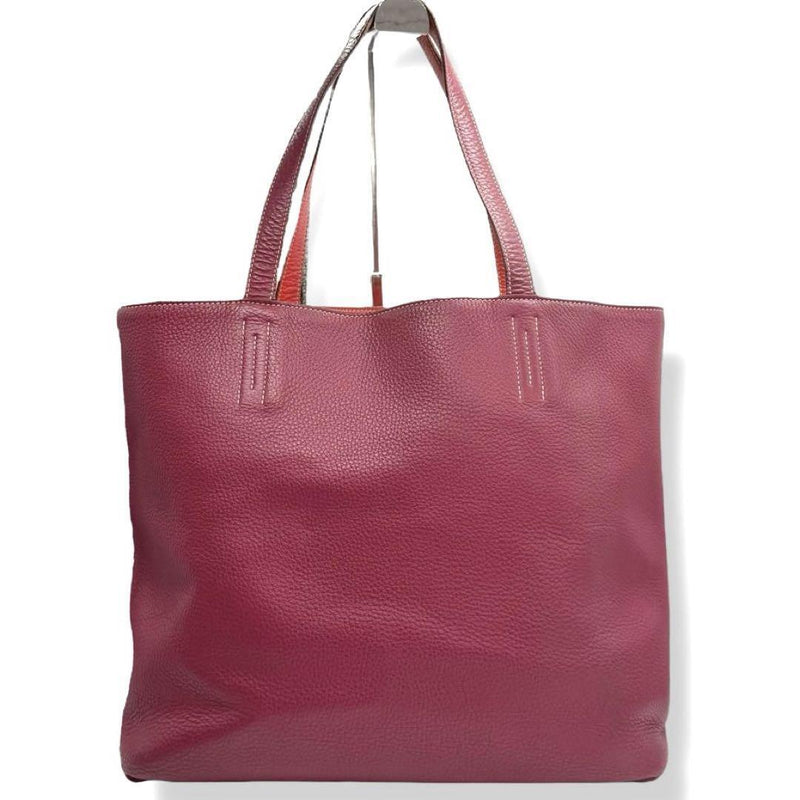 Hermes Tote Bag Double Sense 36 Reversible Toryon Ruby Bougainvillea HERMES A4