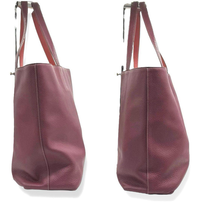 Hermes Tote Bag Double Sense 36 Reversible Toryon Ruby Bougainvillea HERMES A4