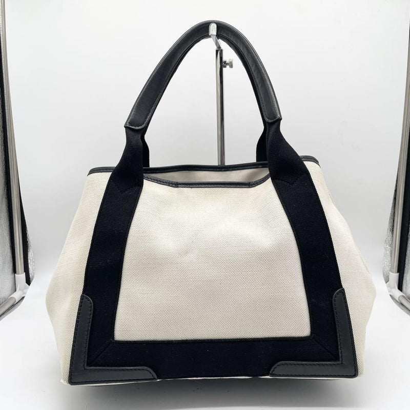 Beautiful appearance Balenciaga handbag Cabas Bicolor Canvas Beige