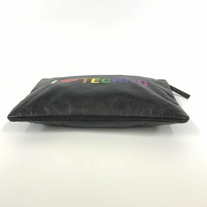 Balenciaga clutch bag leather 506794 black women