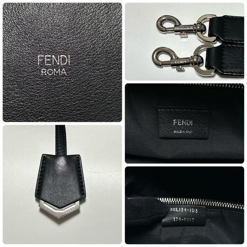 s80 [Extremely beautiful] FENDI by the Way Medium Black 2way Shoulder Bag