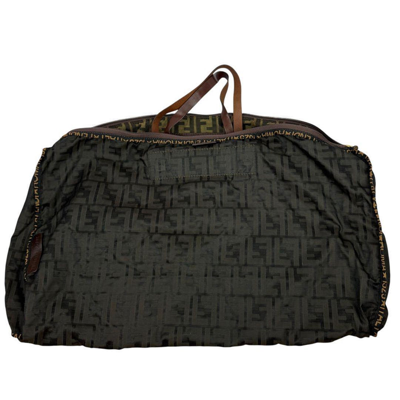 [Large capacity, foldable] FENDI Zucca pattern FF logo Travel bag Boston tote