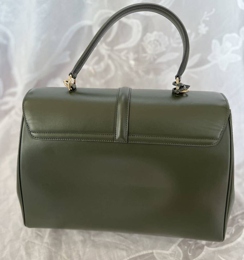CELINE Shoulder Bag 32 2WAY Olive Green