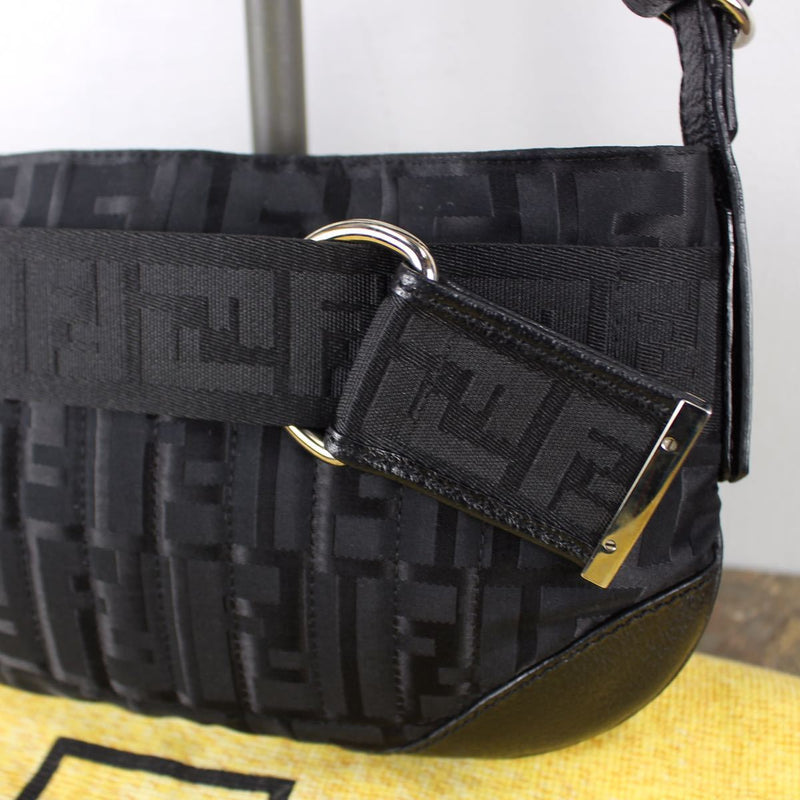 FENDI ZUCCA PATTERNED BACKET BAG MADE IN ITALY FENDI Zucca Pattern Bucket Bag
