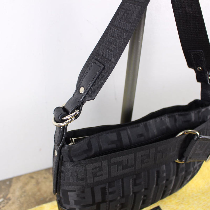 FENDI ZUCCA PATTERNED BACKET BAG MADE IN ITALY FENDI Zucca Pattern Bucket Bag