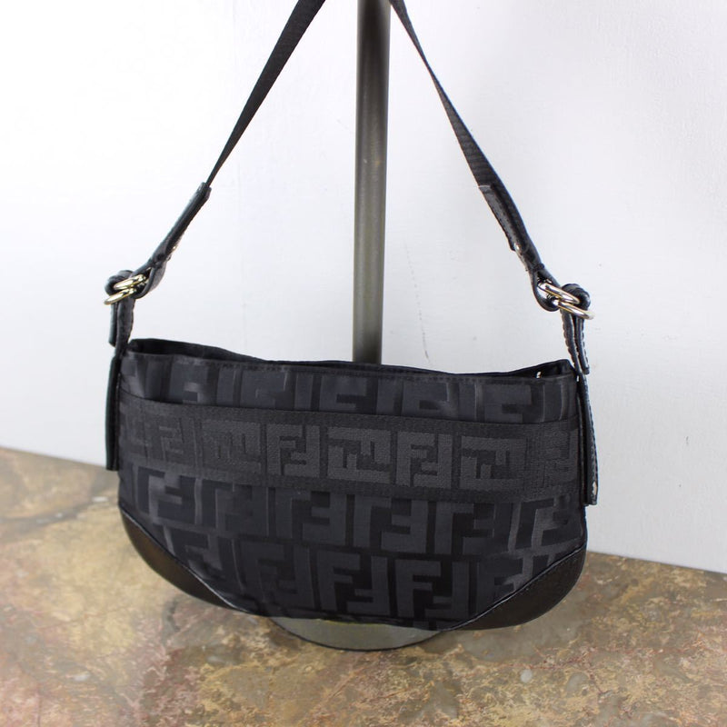 FENDI ZUCCA PATTERNED BACKET BAG MADE IN ITALY FENDI Zucca Pattern Bucket Bag