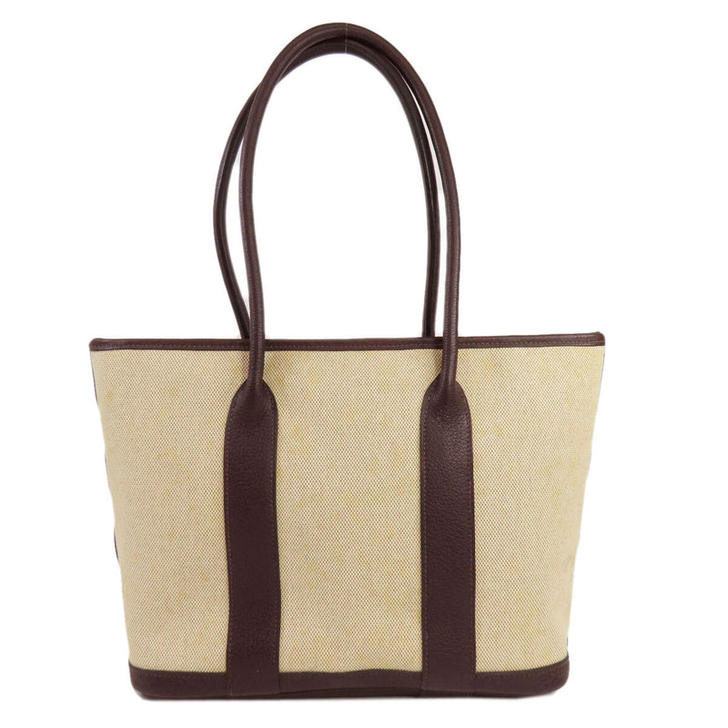 HERMES Hermes Garden Zip PM Silver Hardware Tote Bag Toile Ash Women's