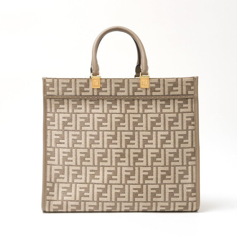 FENDI FENDI Sunshine Medium 8BH386AQF4F0E65 2WAY Tote Shoulder Bag Leather x