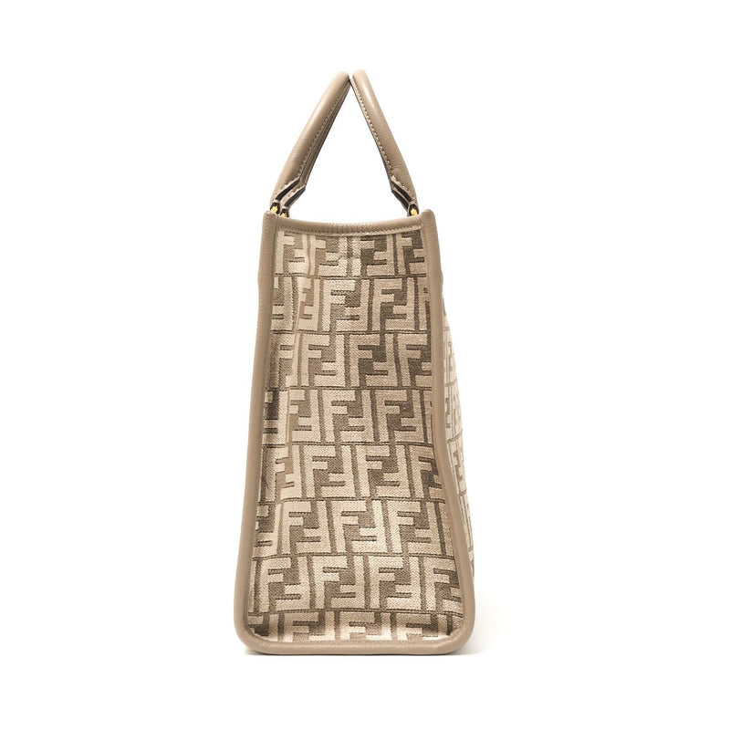 FENDI FENDI Sunshine Medium 8BH386AQF4F0E65 2WAY Tote Shoulder Bag Leather x