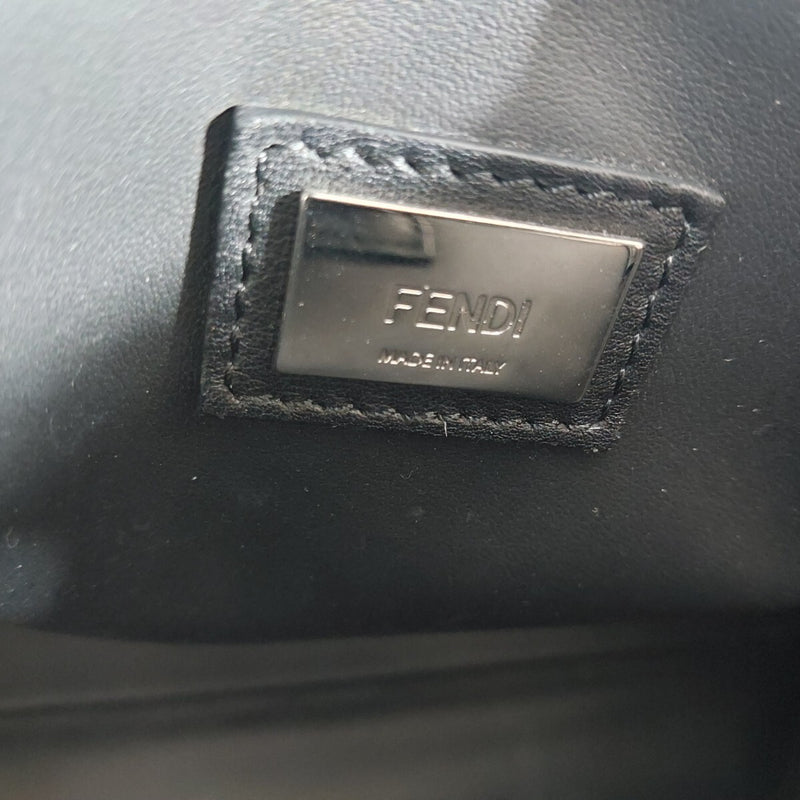 FENDI Petit Toujour 2way Bag Handbag Shoulder Bag Leather Black 8BH253