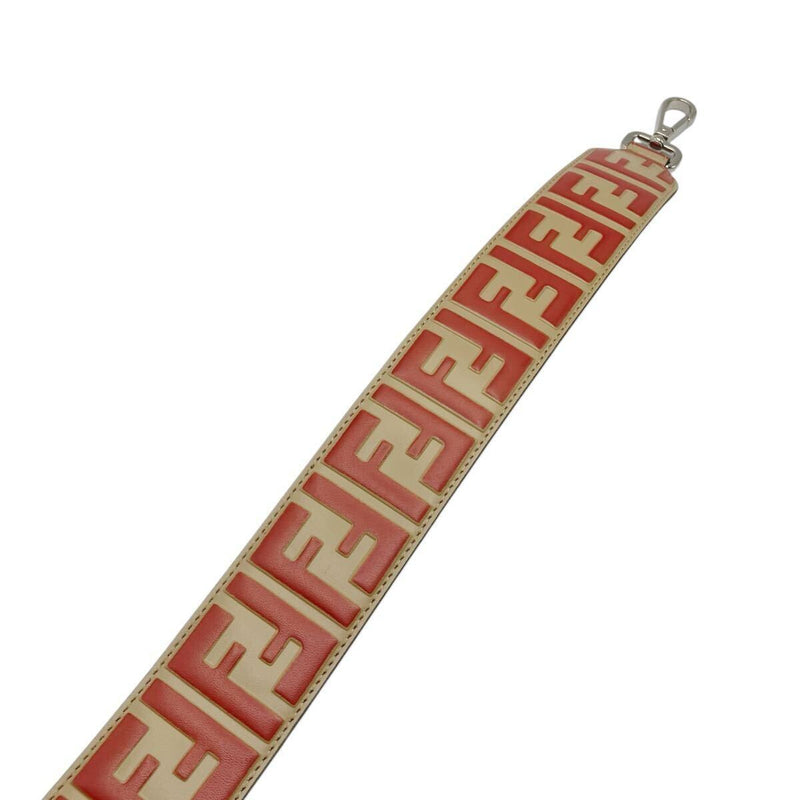 [Good condition] FENDI Strap You Zucca Leather Shoulder Strap Bag Strap Beige