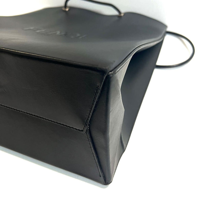 FENDI tote bag shopping leather logo hand