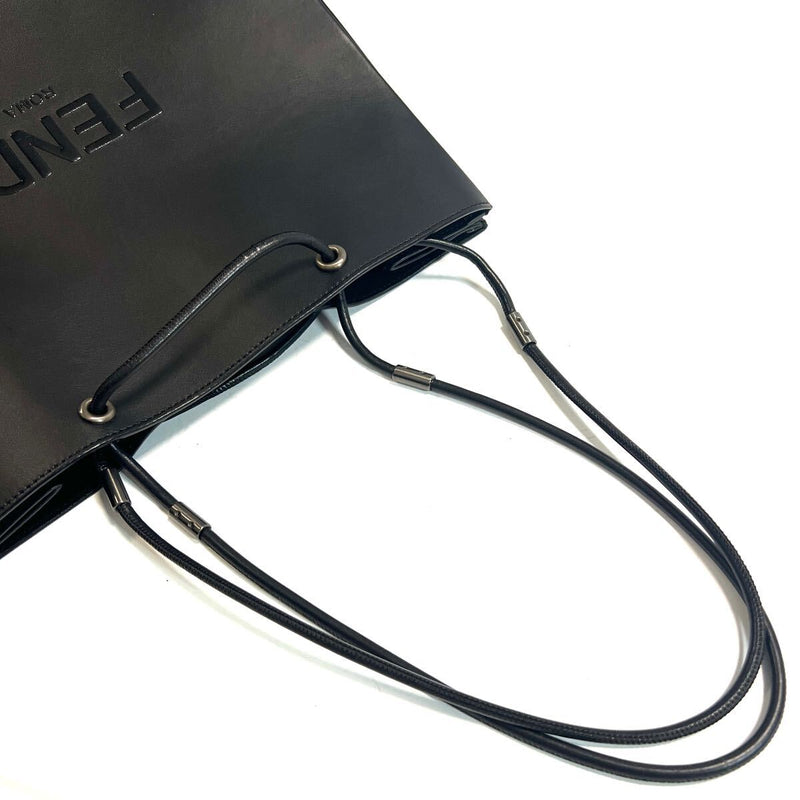 FENDI tote bag shopping leather logo hand