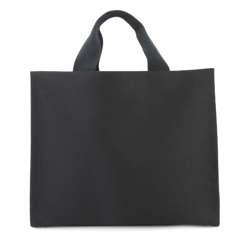 Unused Display Item FENDI Fender Che 2-way Tote Shoulder Bag Canvas Black Gold