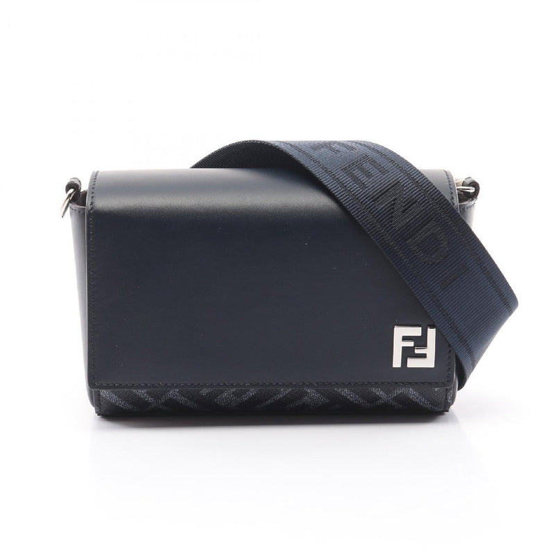 FENDI FF Squared Compact Bag Brand Off FENDI Leather Shoulder Bag Canvas
