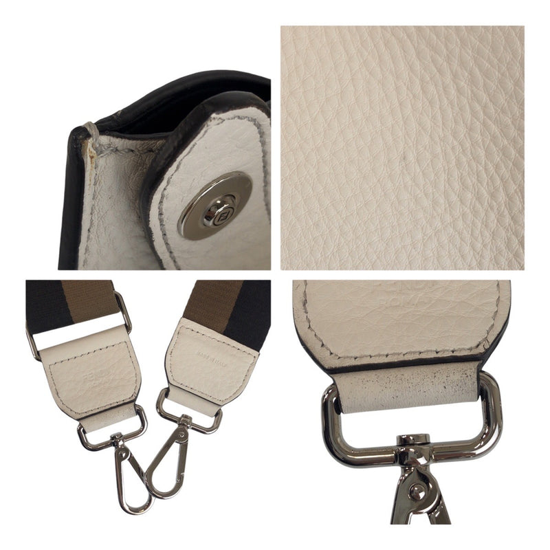 FENDI Peakab XLight Selelia White Leather 7VA448 Tote Bag Business Bag 2WAY